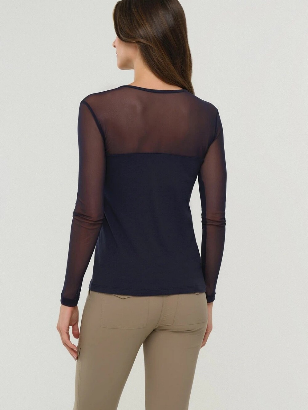 Anatomie Budah Mesh Top Women’s Medium Long Sleeve New - Picture 2 of 5